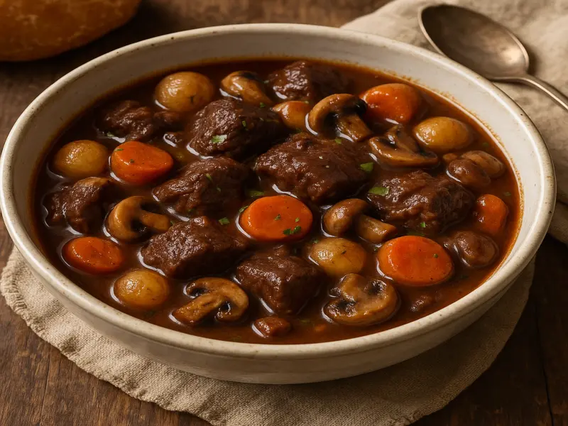 Bœuf Bourguignon traditionnel